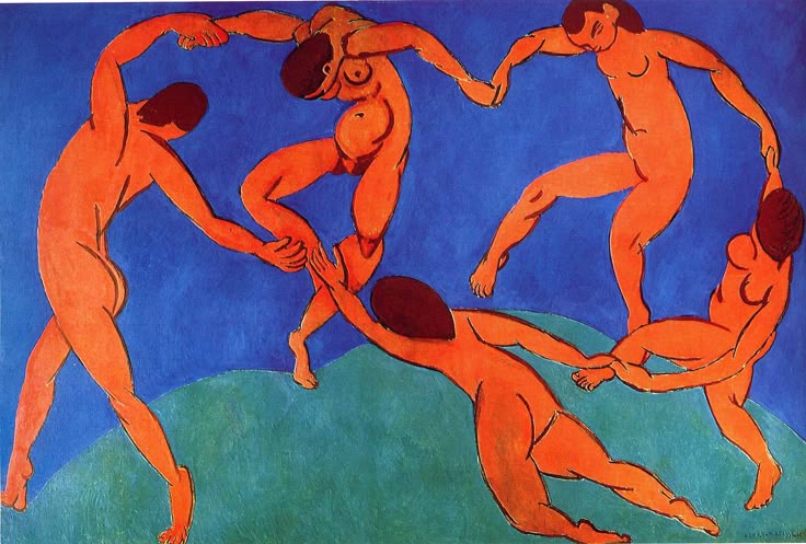 Opera con figure danzanti in cerchio, immagine associata al Laboratorio Movimento
